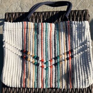 Universal Thread Striped Multicolor Tote Bag